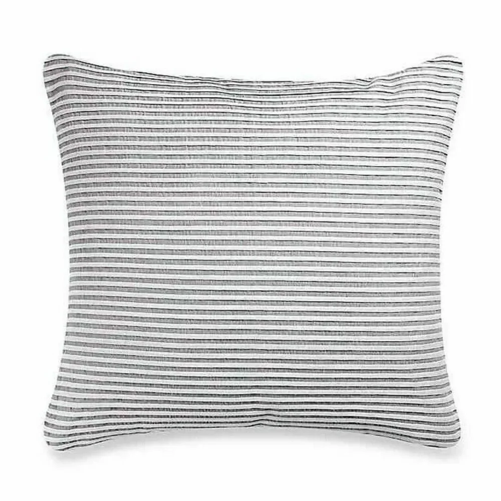 KAS Room Finley Euro Pillow Sham European 26x26 Dorm Room Summer Ticking Stripe